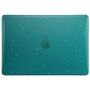 Fényes átlátszó tok csillámokkal - MacBook Air 13" (A2681 / A3113) - türkizkék