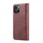 DG.MING 2in1 levehető flip cover tok - iPhone 14 - borvörös