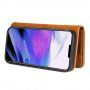 DG.MING 2in1 levehető flip cover tok - iPhone 13 Pro - barna
