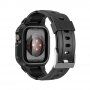 Tartós Armor tok pánttal - Apple Watch 45mm / 44mm / 42mm - fekete