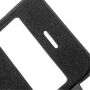 Hívás mutató flip cover tok iPhone SE (2016) / 5 / 5S - fekete