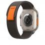 Nylon Trail Loop szíj - Apple Watch Ultra 49mm / 46mm / 45mm / 44mm / 42mm - fekete-szürke