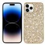 Védőtok flitterekkel - iPhone 14 Pro Max - arany