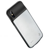 Elegáns tok elemmel 3200mAh iPhone X/XS - fekete