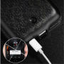 Dizájnos tok elemmel 5500mAh iPhone X - fekete