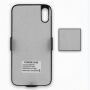 Dizájnos tok elemmel 5500mAh iPhone X - fekete
