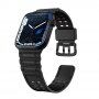 Tartós szilikon szíj - Apple Watch 42mm / 41mm / 40mm / 38mm - fekete