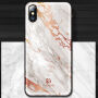 FLOVEME műanyag tok Apple iPhone XS / iPhone X - fehér márvány