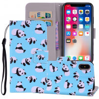 Flip cover tok iPhone XS Max - pandák