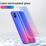 BASEUS ragyogó tok iPhone XS / iPhone X - fekete-kék