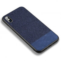 CAFELE luxus tok iPhone XS / iPhone X - sötétkék