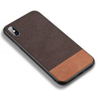 CAFELE luxus tok iPhone XS / iPhone X - barna