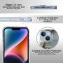 Márványmintás csillogó tok - iPhone 14 - arany-szürke