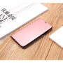 Tükrös flip cover tok iPhone XS / iPhone X - rózsaszín-arany