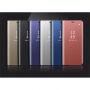 Tükrös flip cover tok iPhone XS / iPhone X - rózsaszín-arany