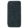Vintage flip cover tok iPhone XS / iPhone X - kékes-zöld