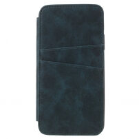 Vintage flip cover tok iPhone XS / iPhone X - kékes-zöld