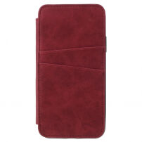 Vintage flip cover tok iPhone XS / iPhone X - piros