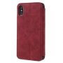 Vintage flip cover tok iPhone XS / iPhone X - piros