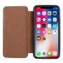 Vintage flip cover tok iPhone XS / iPhone X - piros