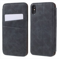 Vintage flip cover tok iPhone XS / iPhone X - szürke
