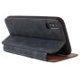 Vintage flip cover tok iPhone XS / iPhone X - szürke