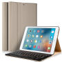 Vezeték nélküli billentyűzet és tok iPad 9,7" (2017 / 2018) / iPad Air - arany