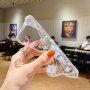 Csillogó átlátszó tok - iPhone 14 - kivirágzott rét