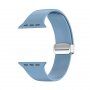 Szilikon szíj fém mágneses rögzítéssel - Apple Watch 42mm / 41mm / 40mm / 38mm - kék