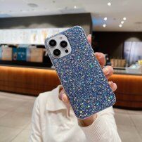 Védőtok csillogó flitterekkel - iPhone 13 mini - kék