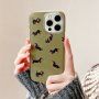 Matt transzparens tok tacskó motívummal - iPhone 13 Pro Max - olívazöld