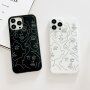 Matt transzparens tok absztrakt motívummal - iPhone 13 Pro Max - átlátszó