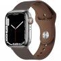 Bőr szíj tűs rögzítéssel - Apple Watch Ultra 49mm / 46mm / 45mm / 44mm / 42mm - barna