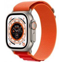 Nylon Alpesi pánt - Apple Watch Ultra 49mm / 46mm / 45mm / 44mm / 42mm - narancssárga-piros