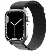 Nylon Alpesi pánt - Apple Watch 42mm / 41mm / 40mm / 38mm - szürkés-fekete