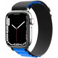 Nylon Alpesi pánt - Apple Watch 42mm / 41mm / 40mm / 38mm - kék-fekete