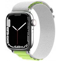 Nylon Alpesi pánt - Apple Watch 42mm / 41mm / 40mm / 38mm - fehér-zöld