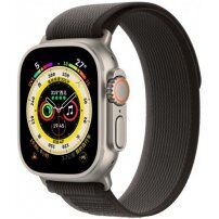 Nylon Trail Loop szíj - Apple Watch 42mm / 41mm / 40mm / 38mm - fekete-szürke