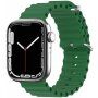 Szilikon óceán szíj - Apple Watch 42mm / 41mm / 40mm / 38mm - sötétzöld