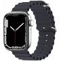 Szilikon óceán szíj - Apple Watch 42mm / 41mm / 40mm / 38mm - sötétszürke