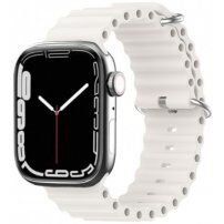 Szilikon óceán szíj - Apple Watch 42mm / 41mm / 40mm / 38mm - fehér