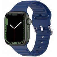 Ocean Ripple szilikon szíj - Apple Watch 42mm / 41mm / 40mm / 38mm - sötétkék