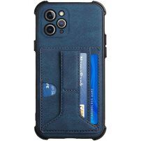 Borító kártyatárolóval és állvánnyal - iPhone 11 Pro Max - kék