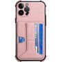 Borító kártyatárolóval és állvánnyal - iPhone 13 Pro Max - rózsaszín