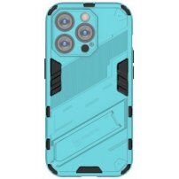 Tartós védőtok állvánnyal - iPhone 14 Pro Max - kék