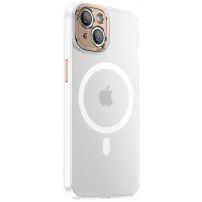 Átlátszó védőtok MagSafe -vel - iPhone 14 Plus - arany champagne