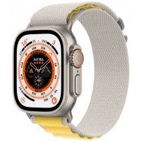 Nylon Alpesi pánt - Apple Watch Ultra 49mm / 46mm / 45mm / 44mm / 42mm - bézs-sárga