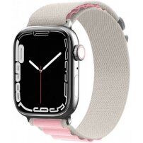Nylon Alpesi pánt - Apple Watch 42mm / 41mm / 40mm / 38mm - bézs-rózsaszín