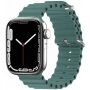Szilikon óceán szíj - Apple Watch 42mm / 41mm / 40mm / 38mm - petróleum színű