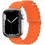 Szilikon óceán szíj - Apple Watch 42mm / 41mm / 40mm / 38mm - neon narancssárga